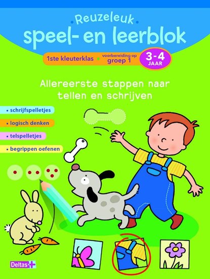 Reuzeleuk speel- en leerblok 1ste kleuterklas; Voorbereiding op groep 1; 3-4 jaar, Annemie Bosmans - Paperback - 9789044742343