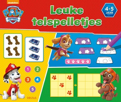PAW Patrol leuke telspelletjes 4 - 5 jaar, niet bekend - Paperback - 9789044750560