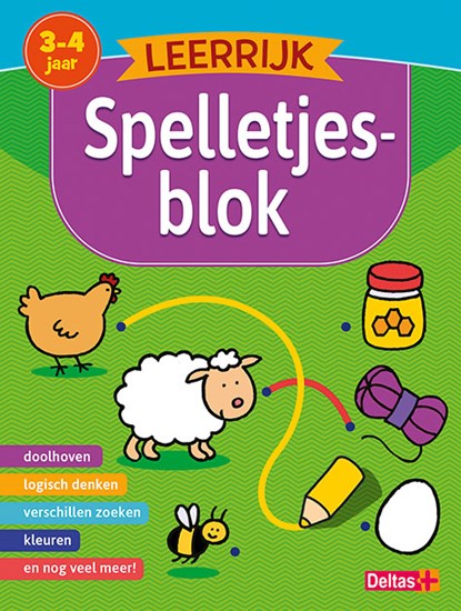Leerrijk spelletjesblok 3-4 jaar, ZNU - Paperback - 9789044750980