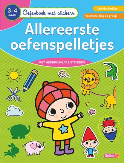 Oefenboek met stickers - Allereerste oefenspelletjes (3-4 j.), ZNU - Paperback - 9789044757804