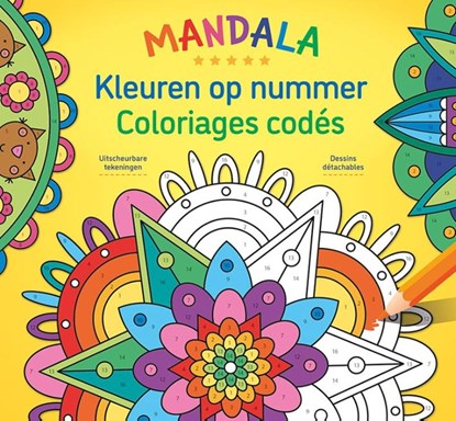 Kleuren op nummer - Mandala / Coloriages codés - Mandala, ZNU - Paperback - 9789044763133