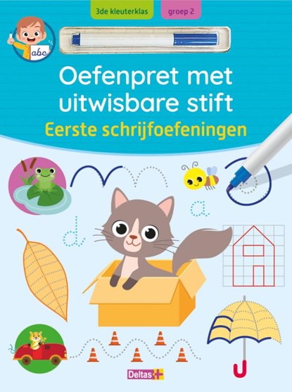 Oefenpret met uitwisbare stift - Eerste schrijfoefeningen, niet bekend - Gebonden - 9789044763195