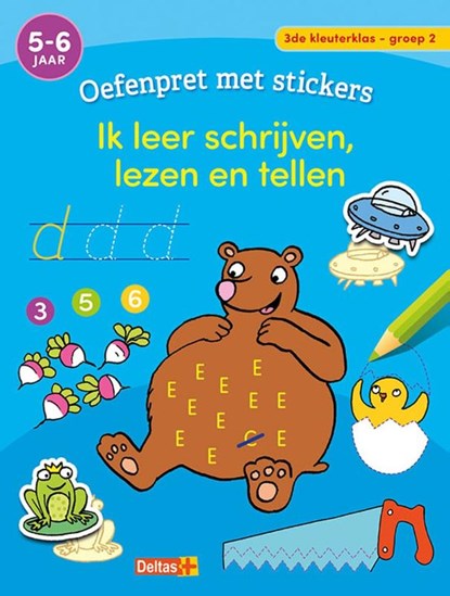 Oefenpret met stickers - Ik leer schrijven, lezen en tellen groep 2, niet bekend - Paperback - 9789044763355