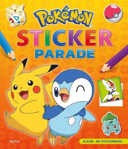 Kleur-en Stickerboek Deltas Pokémon Sticker Parade, niet bekend - Paperback - 9789044763690
