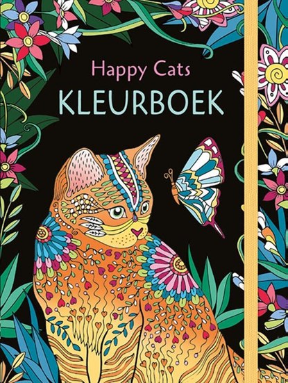 Happy Cats kleurboek, niet bekend - Gebonden - 9789044764635