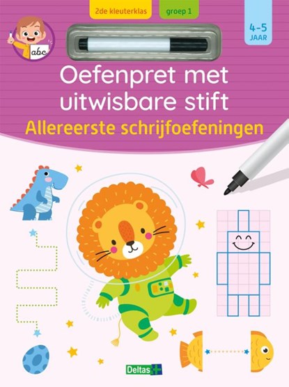 Oefenpret met uitwisbare stift - Allereerste schrijfoefeningen (4-5 j.), ZNU - Gebonden - 9789044769890