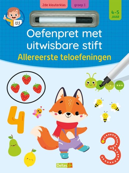 Oefenpret met uitwisbare stift - Allereerste teloefeningen (4-5 j.), ZNU - Gebonden - 9789044769906