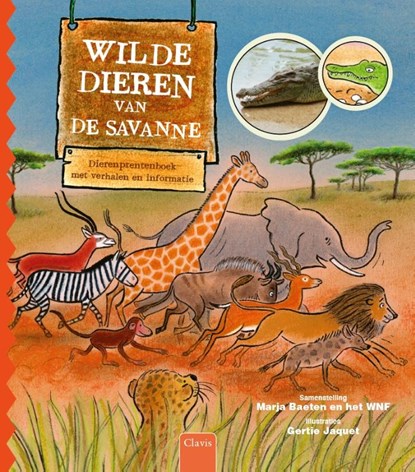 Wilde dieren van de savanne, Marja Baeten - Gebonden - 9789044830576