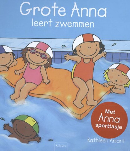 Grote Anna leert zwemmen + Sporttasje, Kathleen Amant - Gebonden - 9789044833874