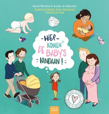 Hier komen de baby's vandaan!, David Vlietstra - Gebonden - 9789044838374