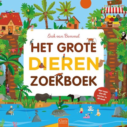 Het grote dierenzoekboek, Erik van Bemmel - Gebonden - 9789044854411