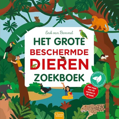Het grote beschermdedierenzoekboek, Erik van Bemmel - Gebonden - 9789044861716