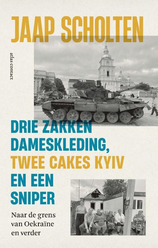 Drie zakken dameskleding, twee cakes Kyiv en een sniper
