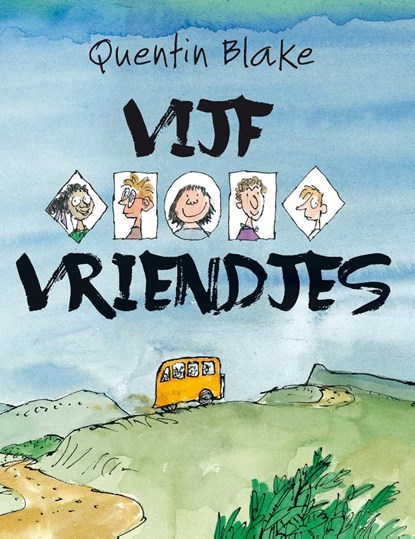 Vijf vriendjes, Quentin Blake - Gebonden - 9789045317106