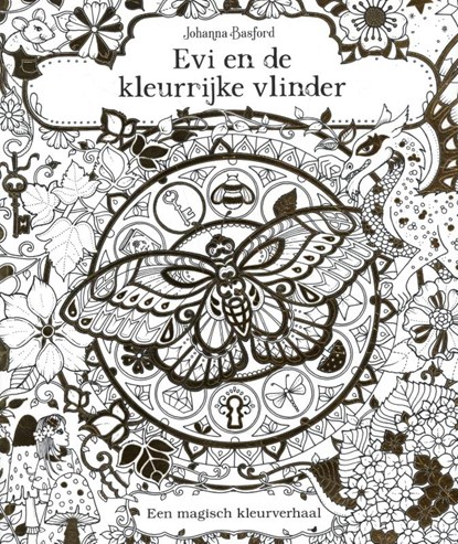 Evi en de kleurrijke vlinder, Johanna Basford - Paperback - 9789045326252