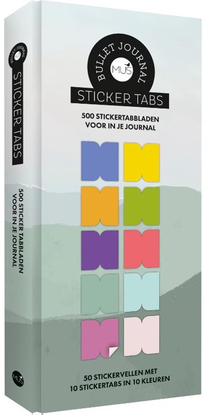 MUS Bullet Journal Sticker Tabs, MUS - Gebonden - 9789045329277