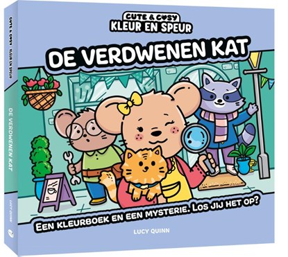 Kleur en speur: De verdwenen kat, Lucy Quinn - Paperback - 9789045330730