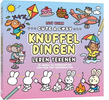Cute & Cosy leren tekenen, Lucy Quinn - Paperback - 9789045331119