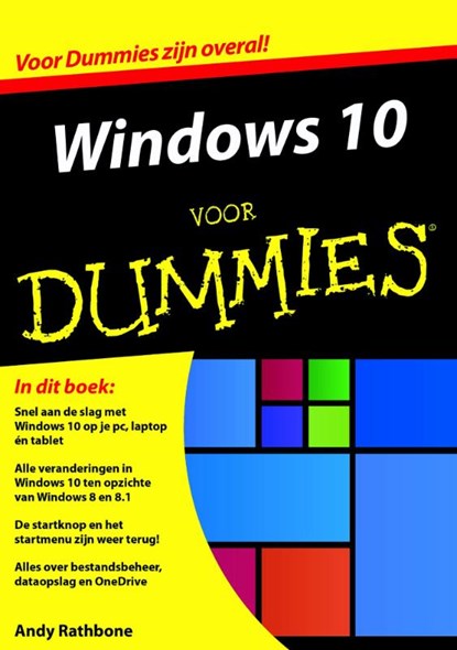 Windows 10 voor Dummies, Andy Rathbone - Paperback - 9789045350431