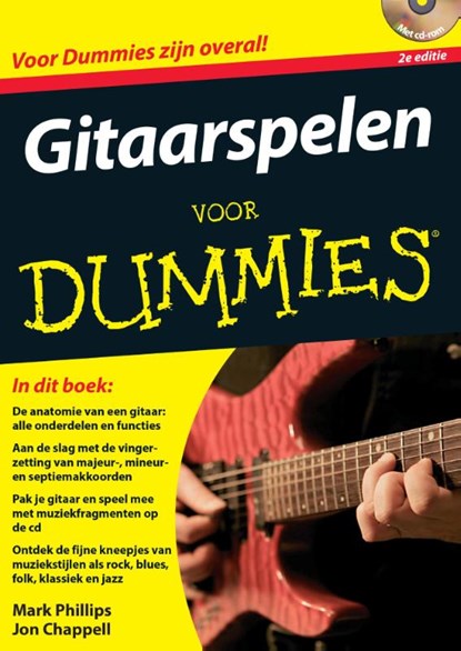 Gitaarspelen voor Dummies, Mark Philips ; Jon Chappell - Paperback - 9789045350882