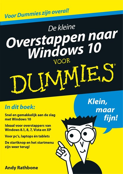 De kleine overstappen naar Windows 10 voor Dummies, Andy Rathbone - Ebook - 9789045352268
