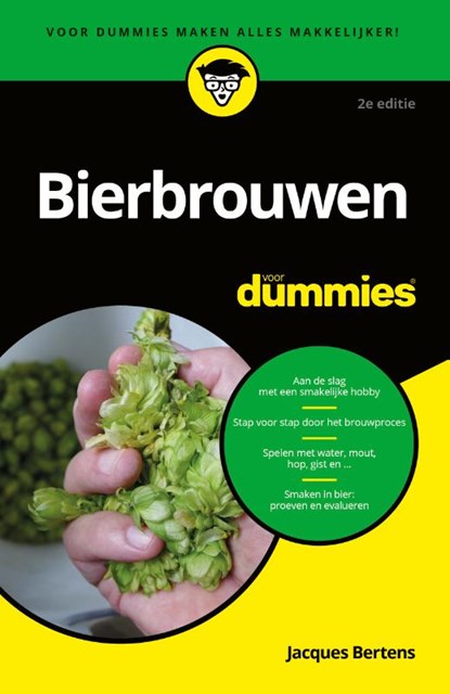 Bierbrouwen voor Dummies, 2e editie, pocketeditie, Jacques Bertens - Paperback - 9789045356549