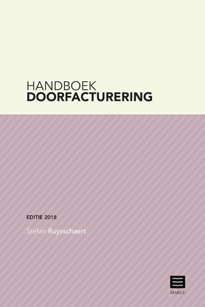 Handboek doorfacturering, Stefan Ruysschaert - Gebonden - 9789046609309