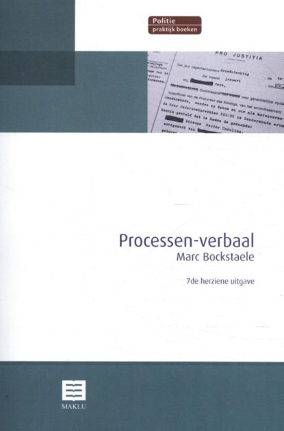 Processen-verbaal, Marc Bockstaele - Paperback - 9789046609972