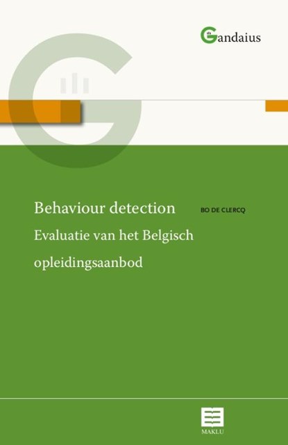 Behaviour detection, Bo De Clercq - Paperback - 9789046610374