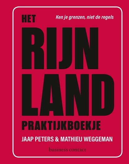 Het Rijnland praktijkboekje, Jaap Peters ; Mathieu Weggeman - Ebook - 9789047005940