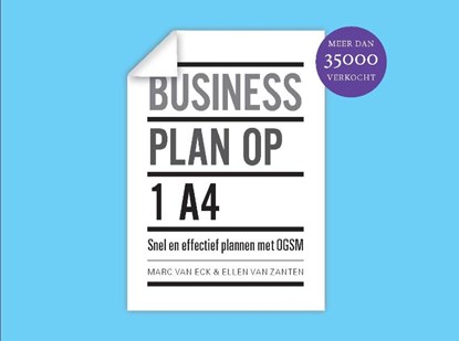 Businessplan op 1 A4, Marc van Eck ; Ellen Leenhouts - Gebonden - 9789047008408