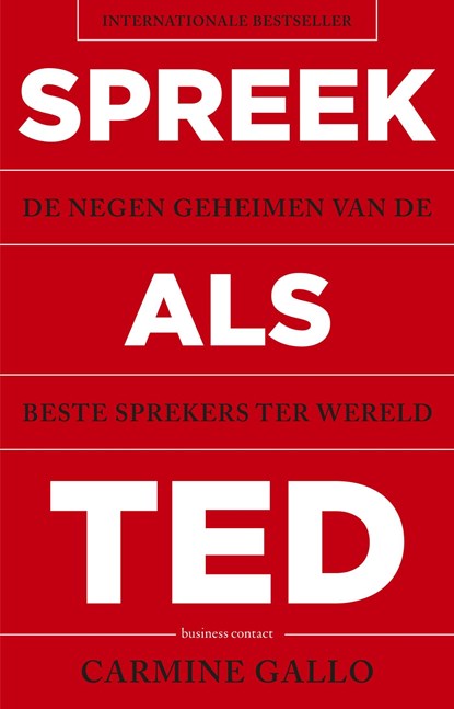 Spreek als TED, Carmine Gallo - Ebook - 9789047008453