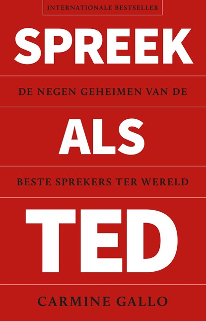 Spreek als TED, Carmine Gallo - Paperback - 9789047010432