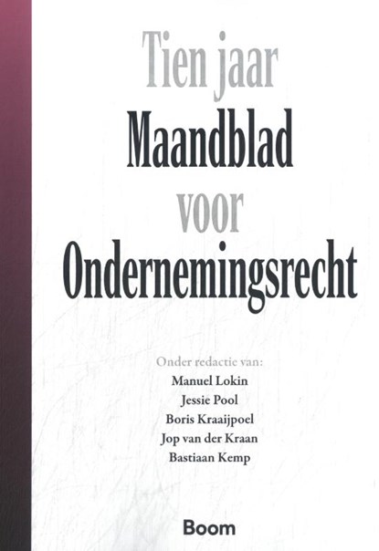 Tien jaar Maandblad voor Onderneminsgrecht, niet bekend - Paperback - 9789047303350