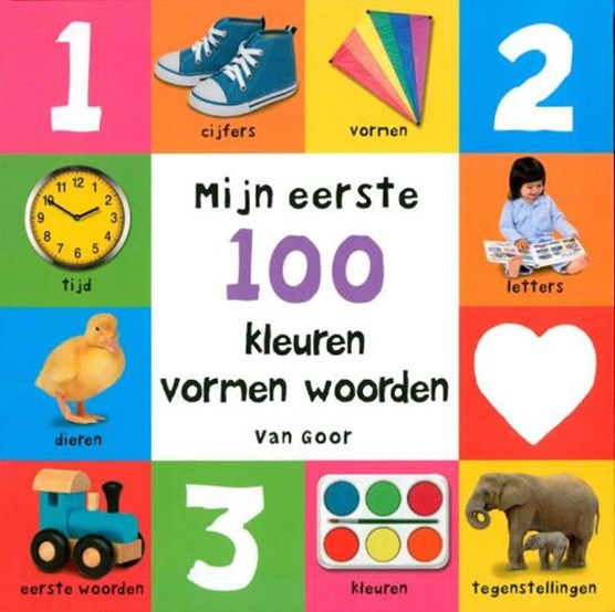 Mijn eerste 100 kleuren vormen woorden