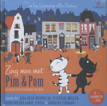 Pim en Pom pakket; Zing mee met en Poezenmanieren Boek + CD en GB, Mies Bouhuys - AVM - 9789047614159