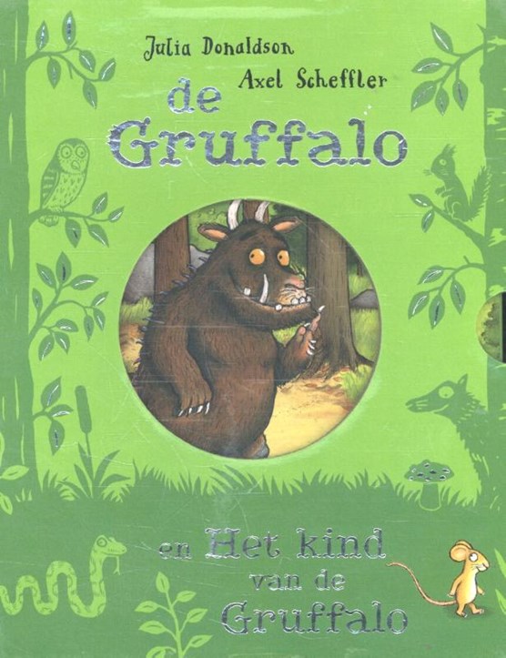 De Gruffalo / Het kind van de Gruffalo kartonboekjes in cassette