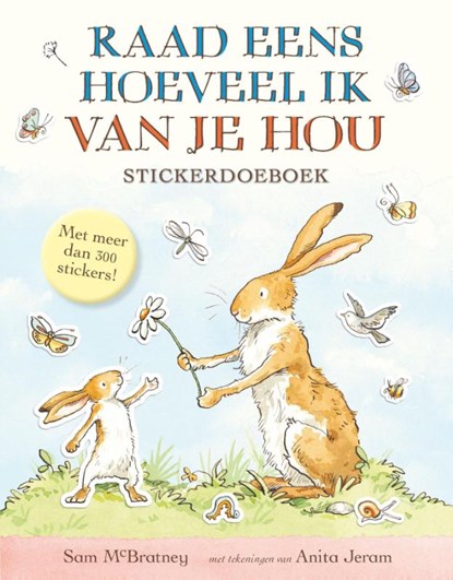 Stickerdoeboek Raad eens hoeveel ik van je hou, Sam McBratney - Paperback - 9789047708193