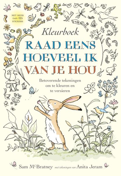 Kleurboek raad eens hoeveel ik van je hou, Sam McBratney - Paperback - 9789047709244