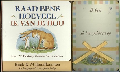 Raad eens hoeveel ik van je hou Boek & Mijlpaalkaarten, Sam McBratney - Gebonden - 9789047710059