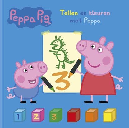 Tellen en kleuren met Peppa Pig, Neville Astley ; Mark Baker - Gebonden - 9789047803966