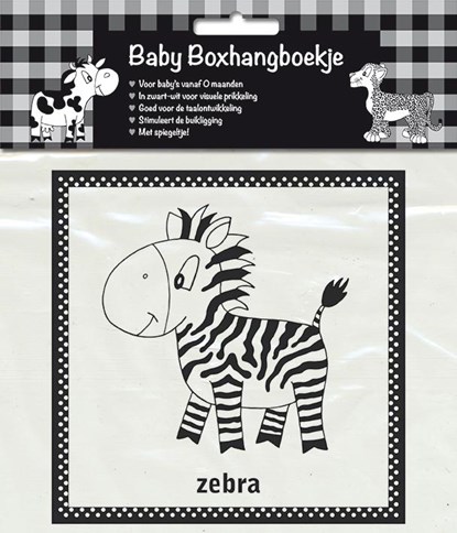 Boxhangboekje zwart-wit zebra, niet bekend - Paperback - 9789048310081
