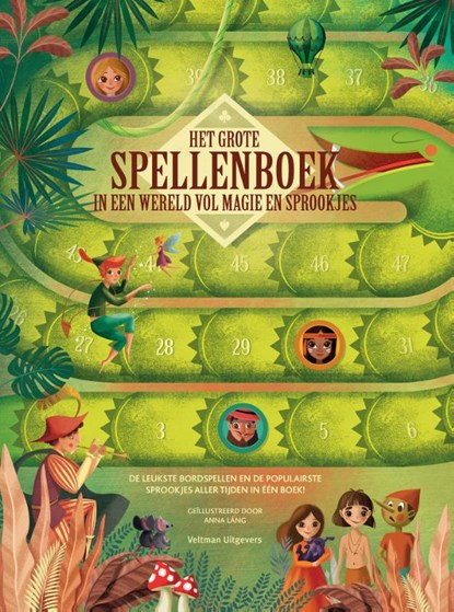 Het grote spellenboek in een wereld vol magie en sprookjes, Anna Lang - Gebonden - 9789048317325