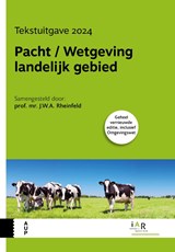 Pacht / Wetgeving landelijk gebied - Jeroen Rheinfeld - 9789048564576