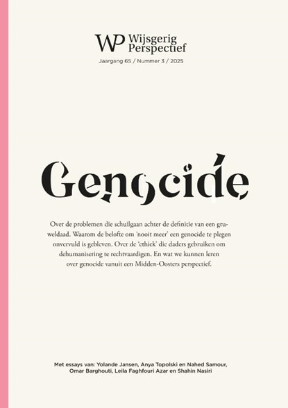 Genocide, Yolande Jansen ; Anya Topolski ; Nahed Samour ; Omar Barghouti ; Leila Faghfouri Azar ; Shahin Nasiri - Paperback - 9789048571376