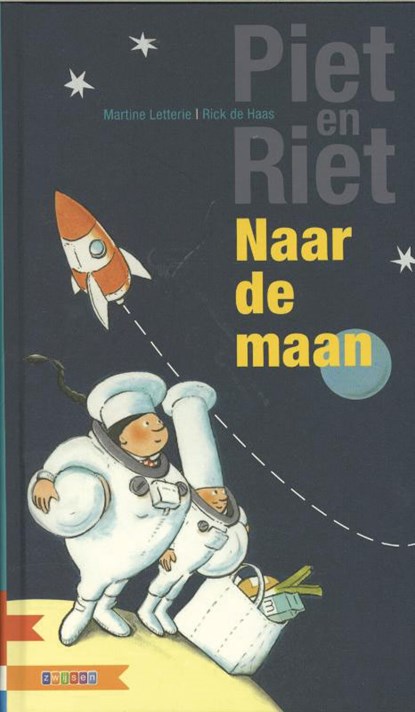 Naar de maan: Piet en Riet, Martine Letterie - Gebonden - 9789048710713