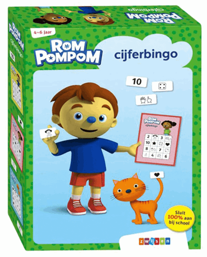 Rompompom cijferbingo, niet bekend - Gebonden - 9789048745098