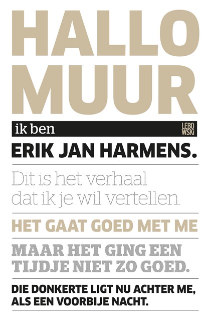 Hallo, muur, Erik Jan Harmens - Paperback - 9789048834075