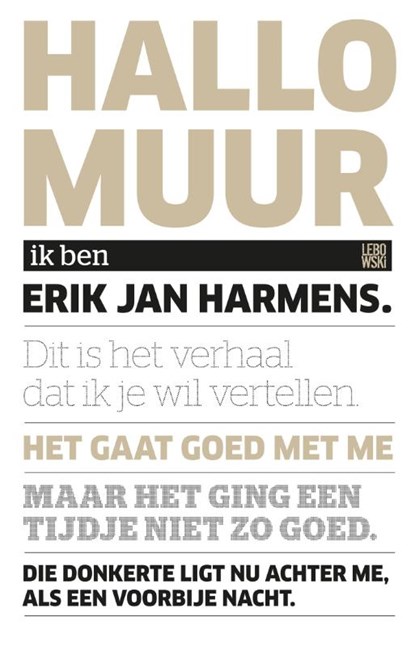 Hallo, muur, Erik Jan Harmens - Paperback - 9789048854226