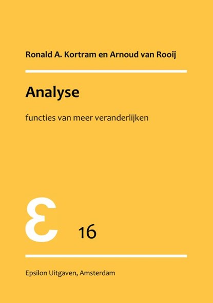 Analyse, R.A. Kortram ; A. van Rooij - Paperback - 9789050410243